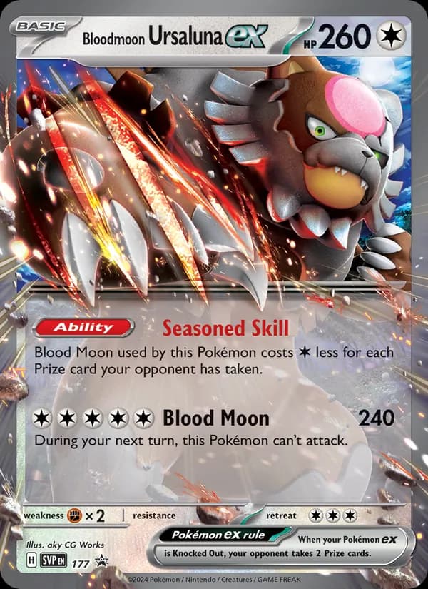 Bloodmoon Ursaluna ex 177/225, SVP Black Star Promos