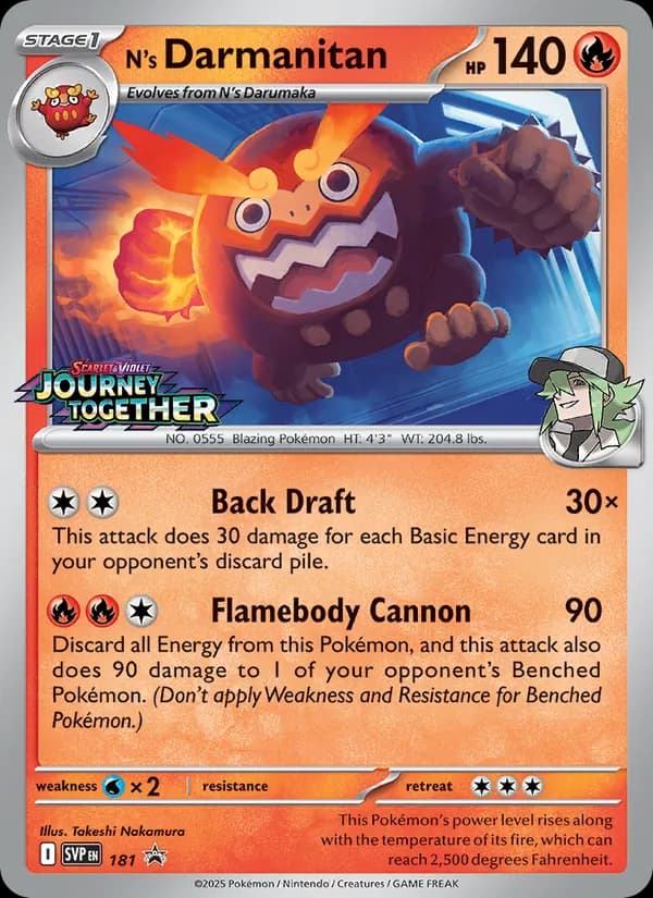 N's Darmanitan 181/225, SVP Black Star Promos