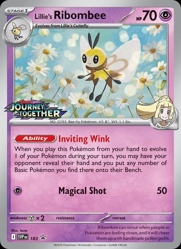 Lillie's Ribombee 183/225, SVP Black Star Promos