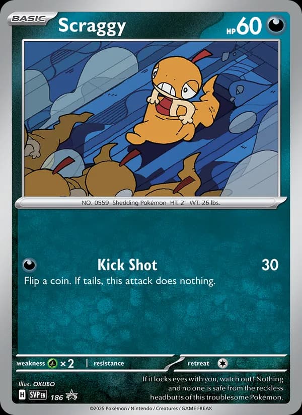 Scraggy 186/225, SVP Black Star Promos