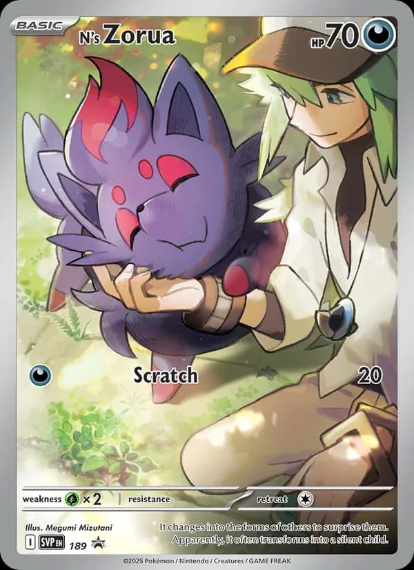 N's Zorua 189/225, SVP Black Star Promos