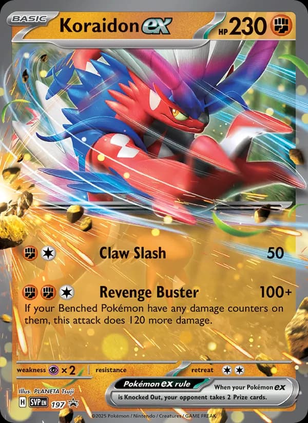 Koraidon ex 197/225, SVP Black Star Promos