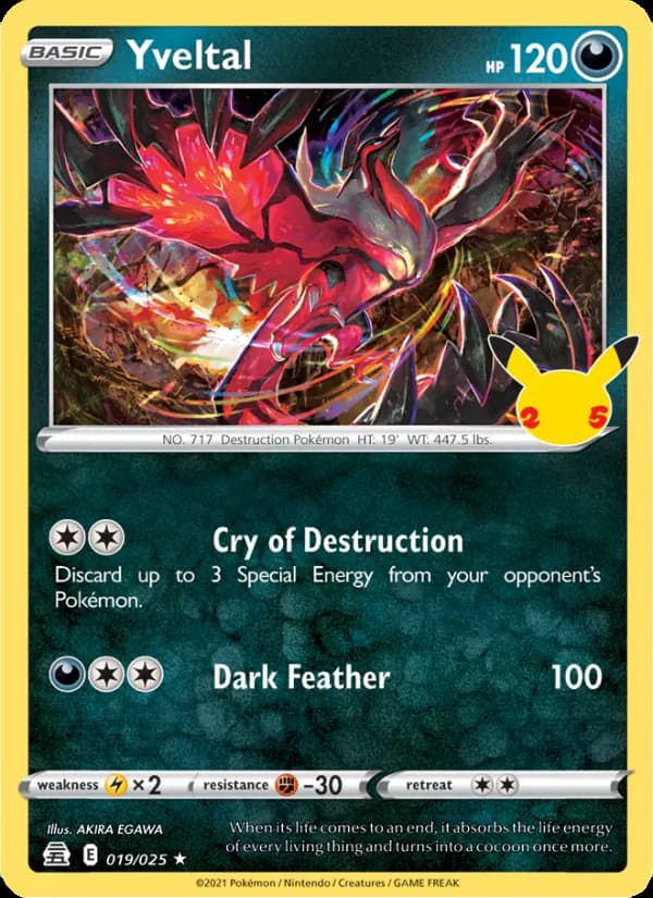 Yveltal 19/25, Celebrations