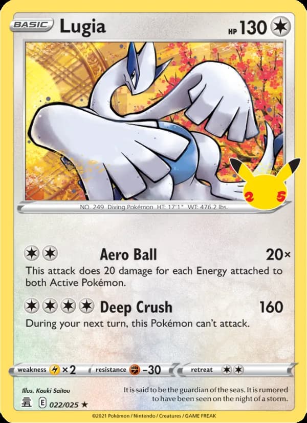 Lugia 22/25, Celebrations