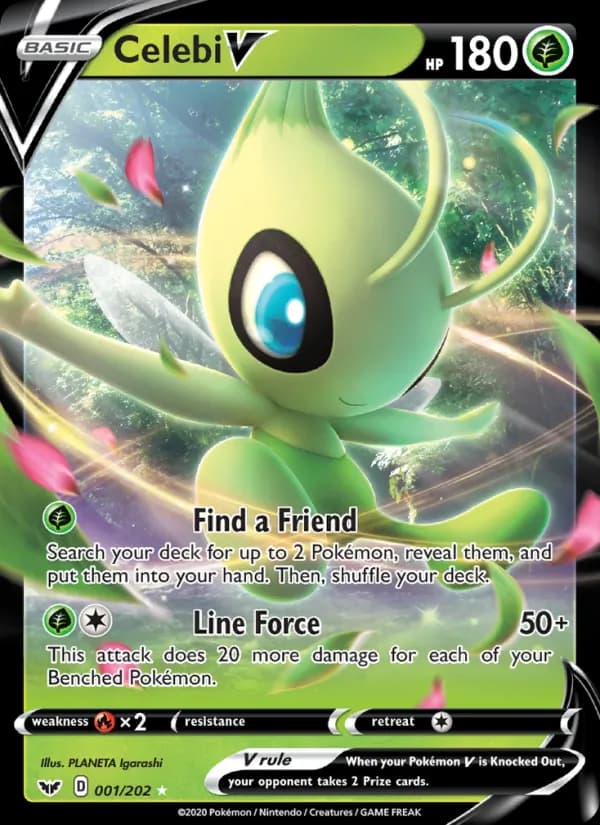 Celebi V 1/202, Sword & Shield