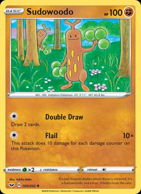 Sudowoodo 100/202, Sword & Shield
