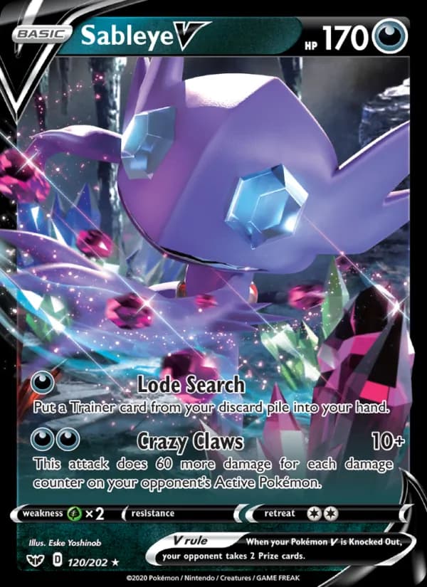 Sableye V 120/202, Sword & Shield