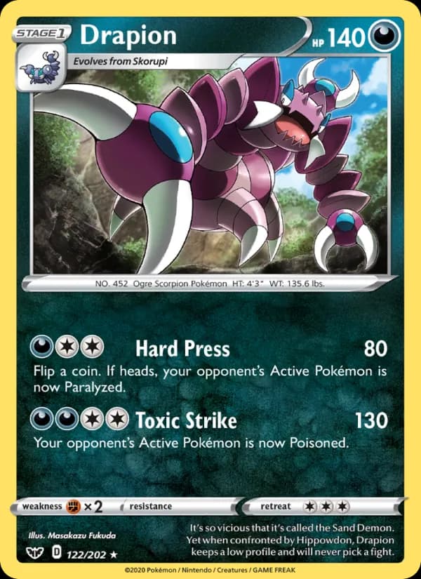 Drapion 122/202, Sword & Shield