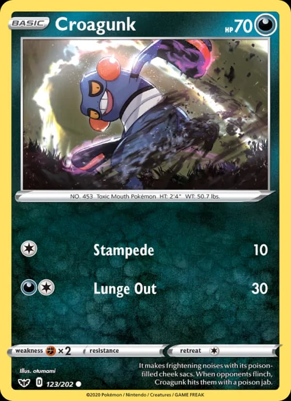 Croagunk 123/202, Sword & Shield