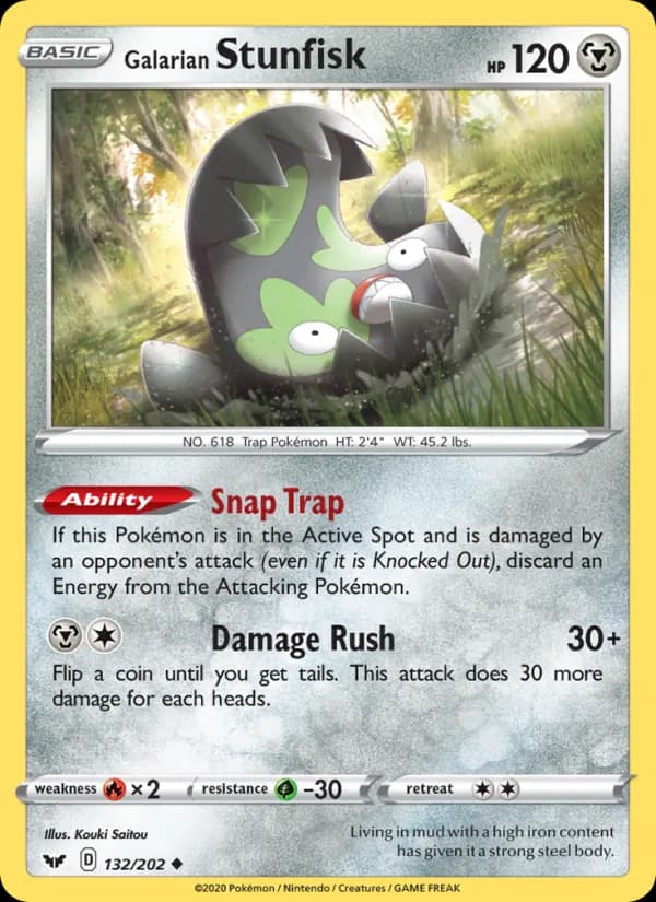 Galarian Stunfisk 132/202, Sword & Shield