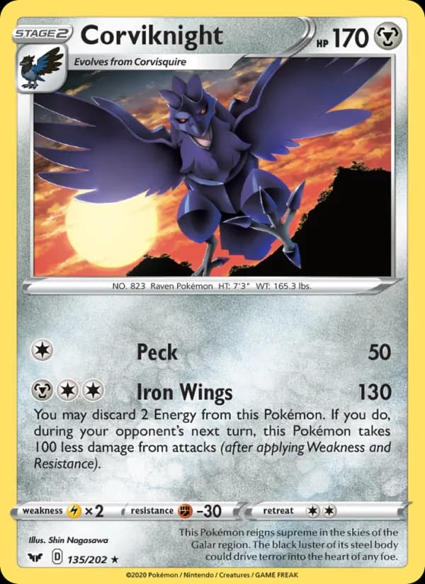 Corviknight 135/202, Sword & Shield