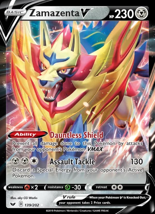 Zamazenta V 139/202, Sword & Shield