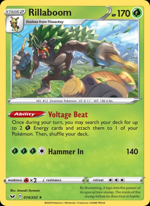 Rillaboom 14/202, Sword & Shield