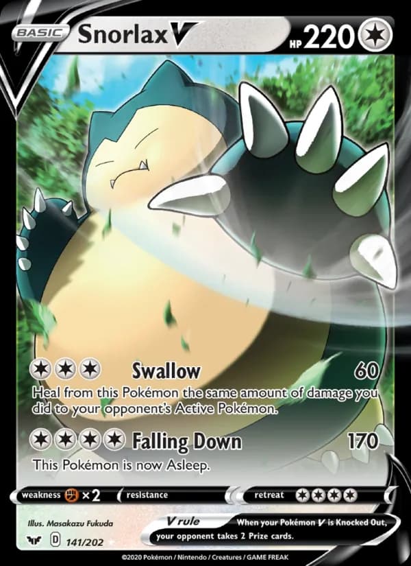Snorlax V 141/202, Sword & Shield