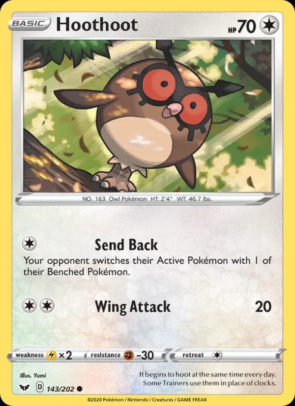 Hoothoot 143/202, Sword & Shield