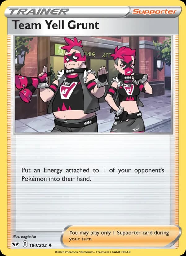 Team Yell Grunt 184/202, Sword & Shield