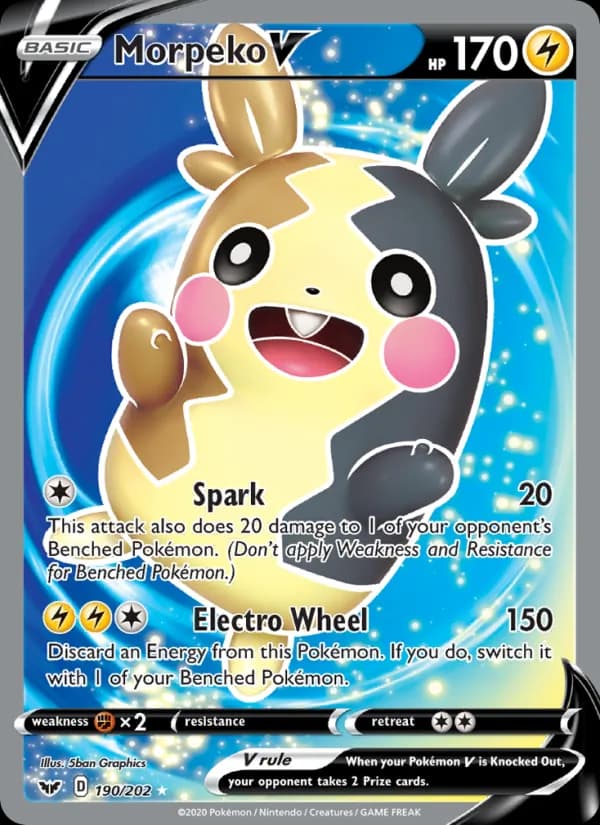 Morpeko V 190/202, Sword & Shield