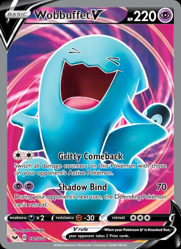 Wobbuffet V 191/202, Sword & Shield