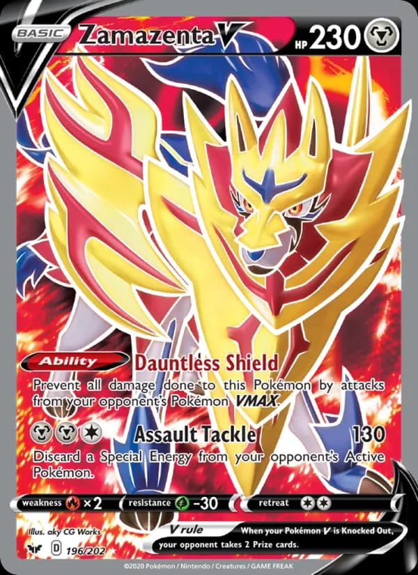 Zamazenta V 196/202, Sword & Shield