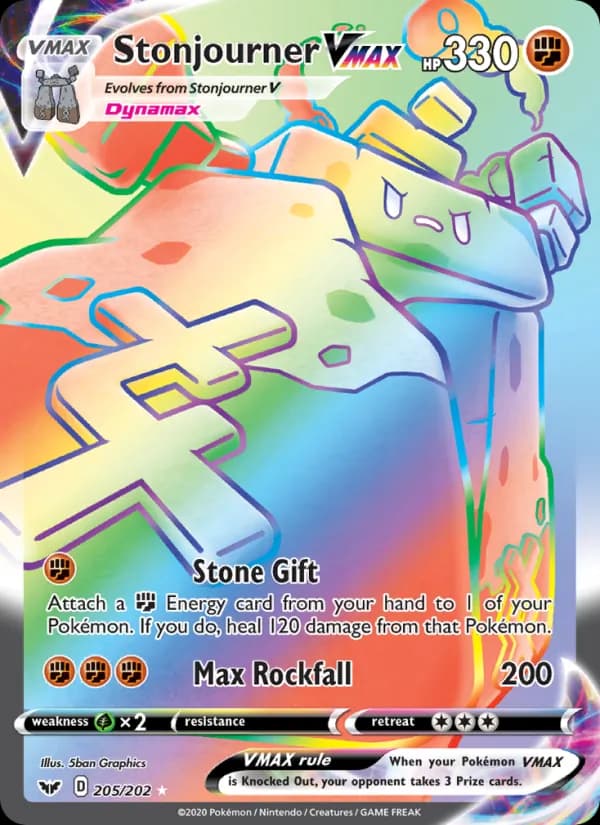 Stonjourner VMAX 205/202, Sword & Shield