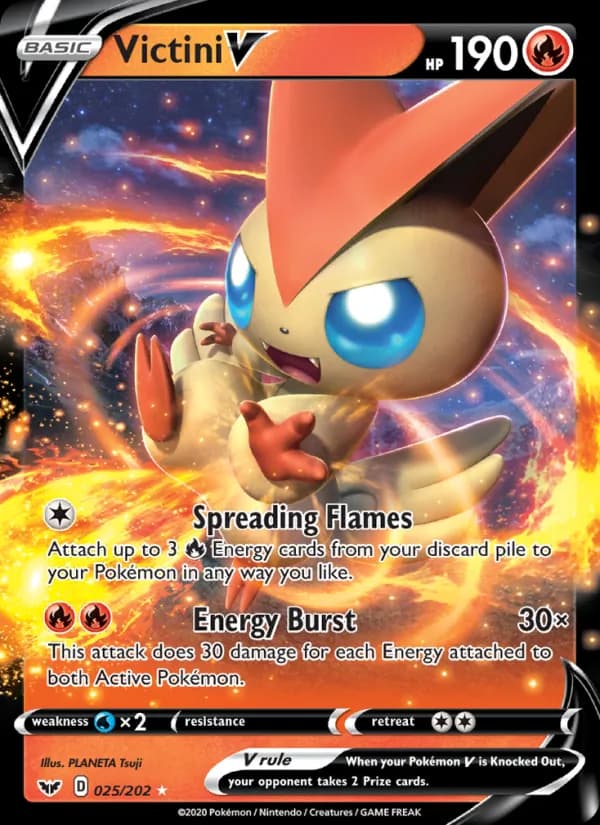 Victini V 25/202, Sword & Shield