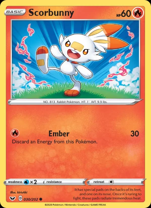 Scorbunny 30/202, Sword & Shield