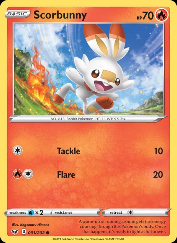 Scorbunny 31/202, Sword & Shield