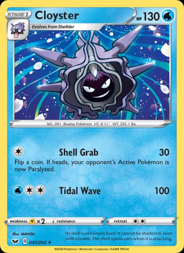 Cloyster 41/202, Sword & Shield