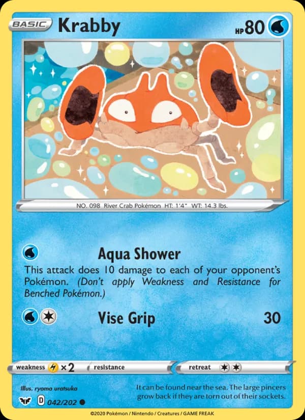 Krabby 42/202, Sword & Shield