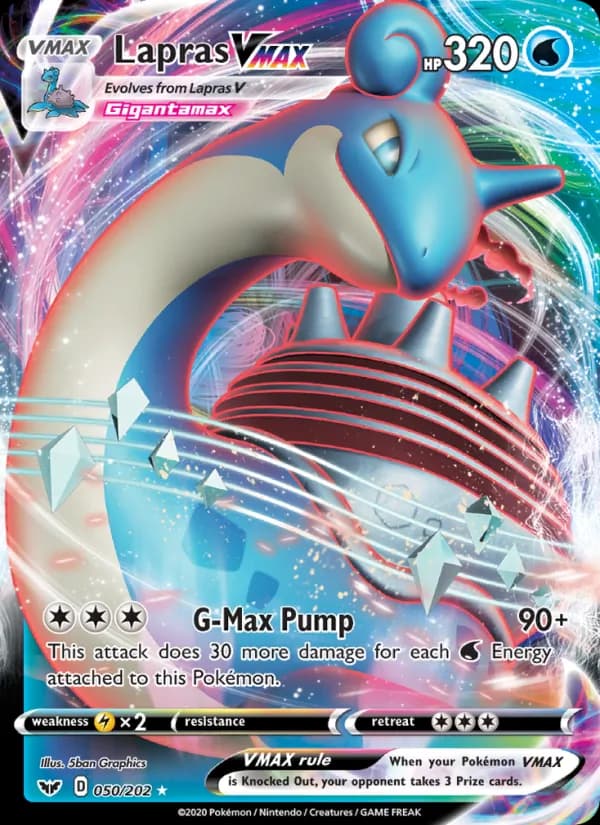 Lapras VMAX 50/202, Sword & Shield