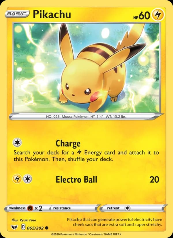 Pikachu 65/202, Sword & Shield
