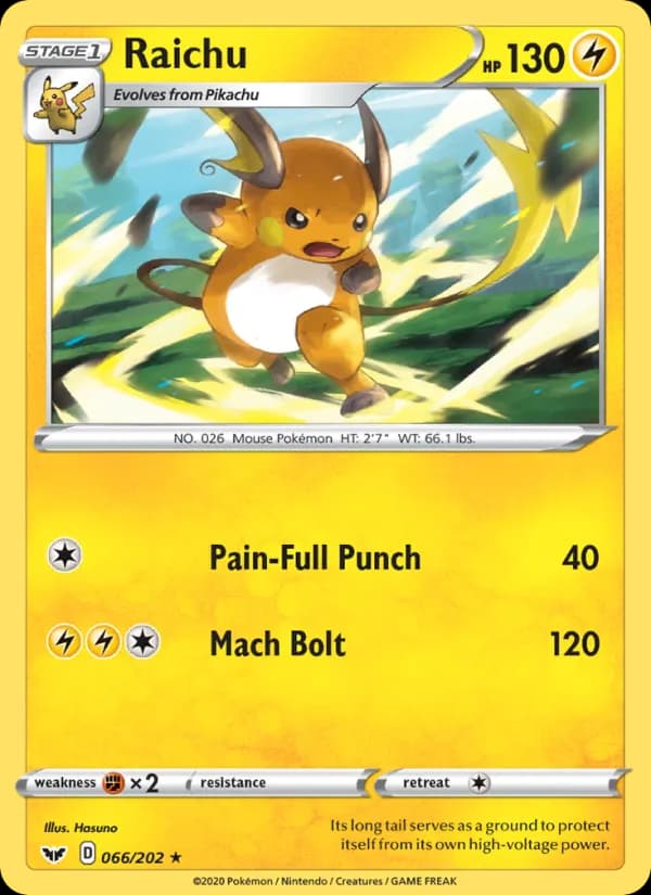 Raichu 66/202, Sword & Shield