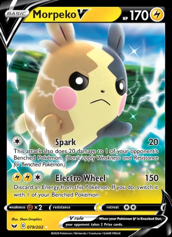 Morpeko V 79/202, Sword & Shield