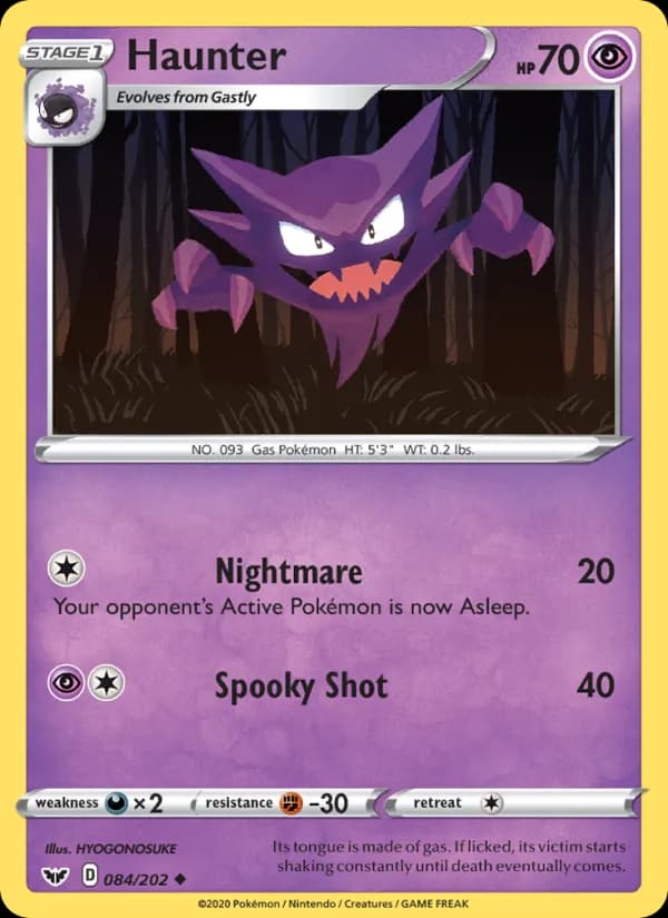 Haunter 84/202, Sword & Shield