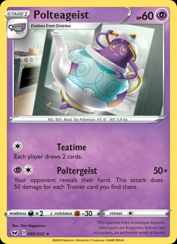 Polteageist 90/202, Sword & Shield