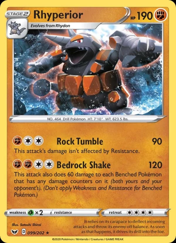 Rhyperior 99/202, Sword & Shield