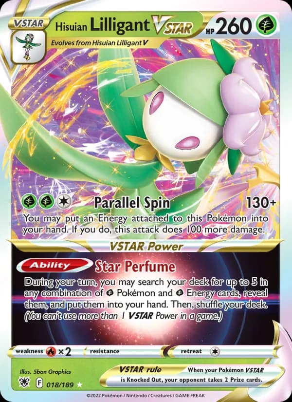 Hisuian Lilligant VSTAR 018/189, Astral Radiance
