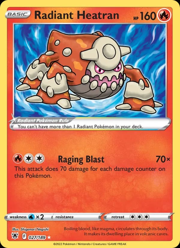 Radiant Heatran 027/189, Astral Radiance