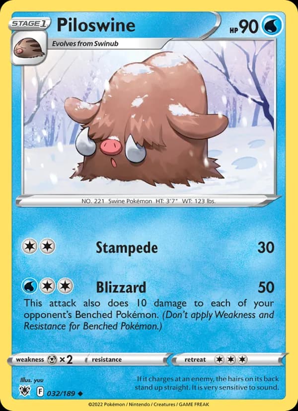 Piloswine 032/189, Astral Radiance