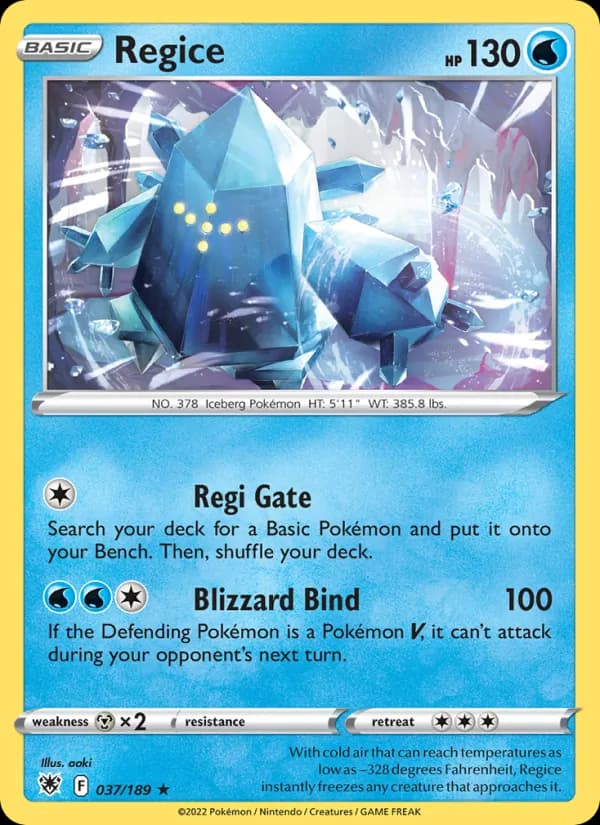 Regice 037/189, Astral Radiance