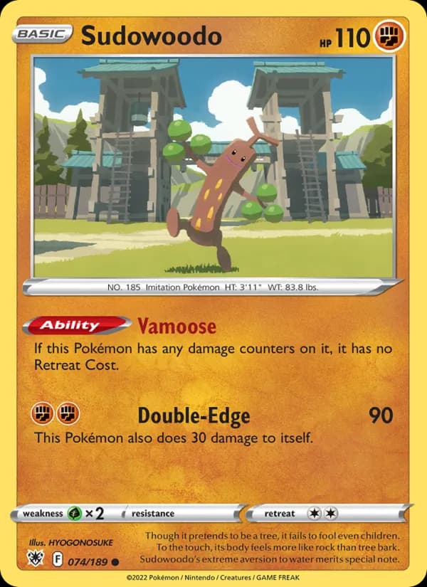 Sudowoodo 074/189, Astral Radiance