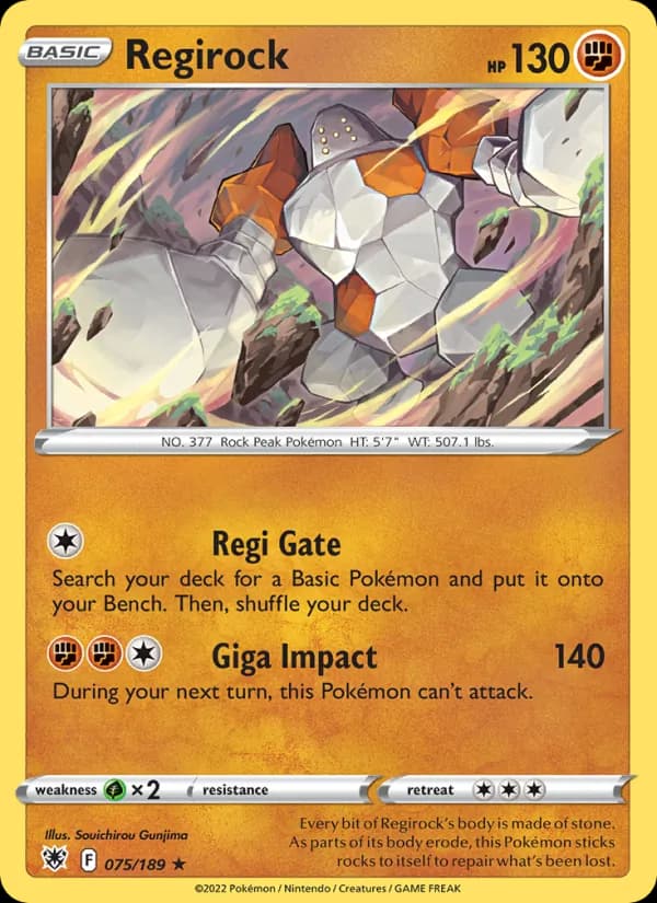 Regirock 075/189, Astral Radiance