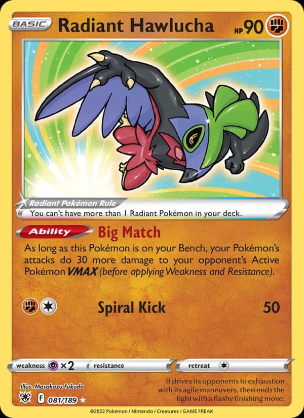 Radiant Hawlucha 081/189, Astral Radiance