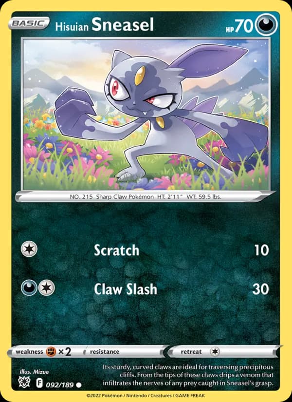 Hisuian Sneasel 092/189, Astral Radiance