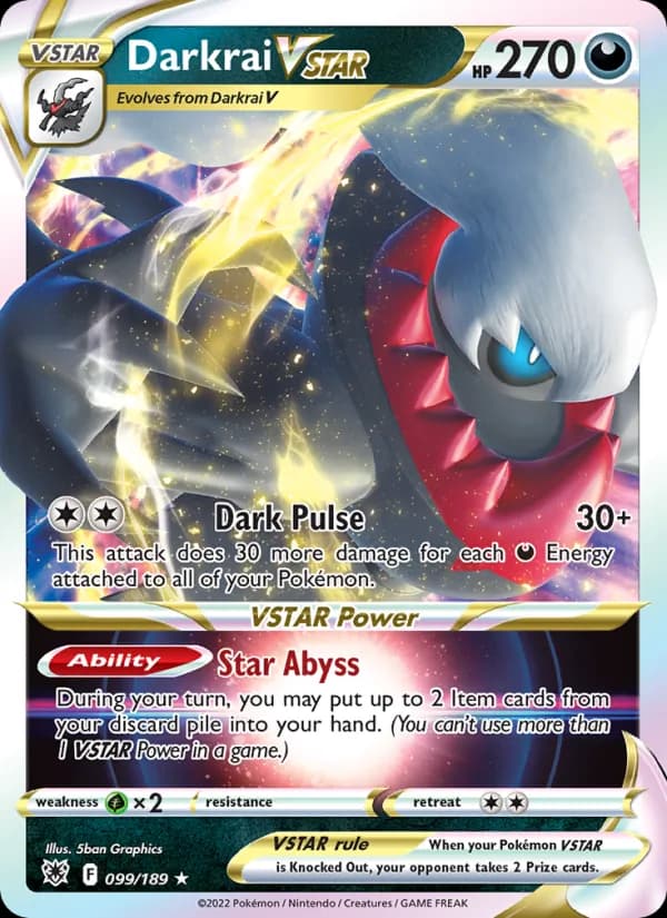 Darkrai VSTAR 099/189, Astral Radiance