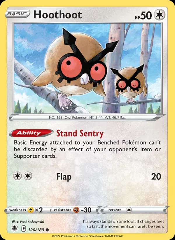 Hoothoot 120/189, Astral Radiance