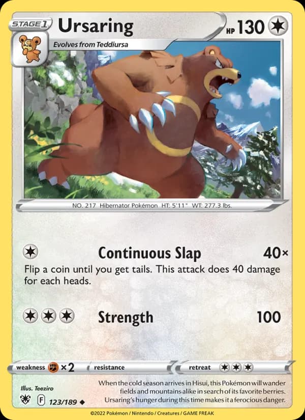 Ursaring 123/189, Astral Radiance