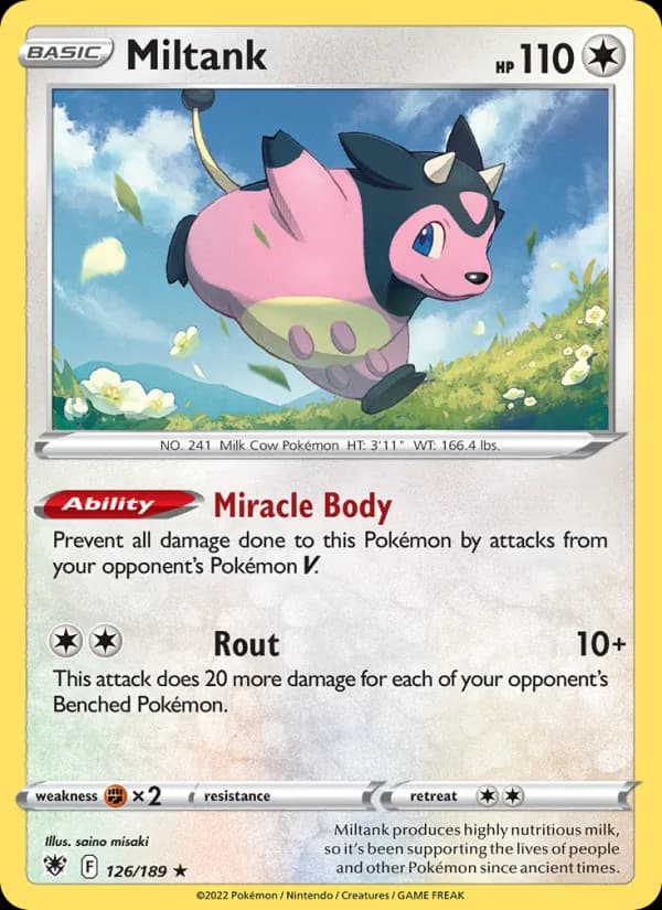 Miltank 126/189, Astral Radiance