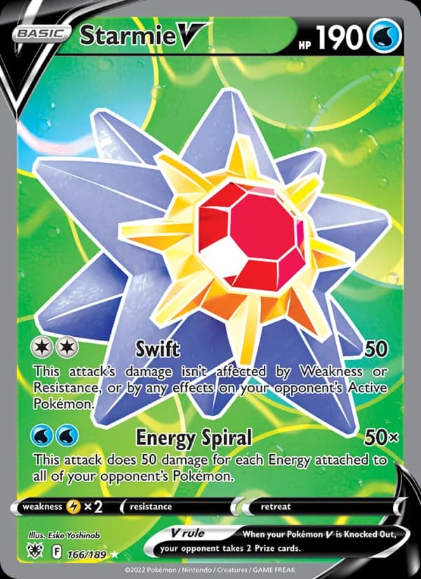 Starmie V 166/189, Astral Radiance