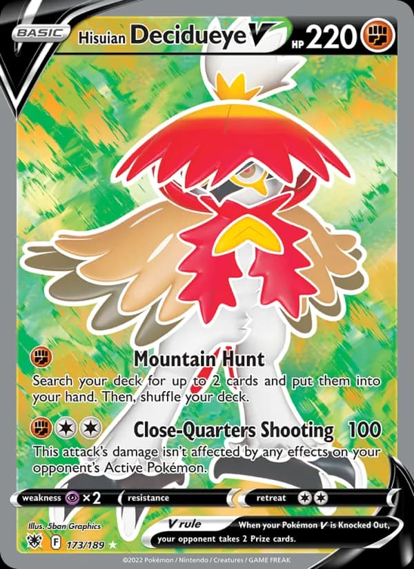 Hisuian Decidueye V 173/189, Astral Radiance
